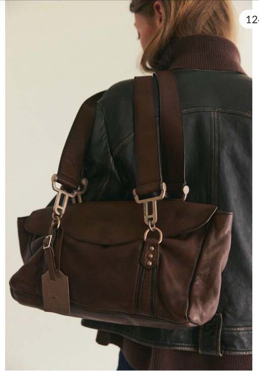 Free People Handbags - Free People We The Free Harper Shoulder Bag Espresso Brown Leather